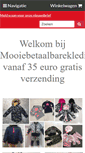 Mobile Screenshot of mooiebetaalbarekleding.nl