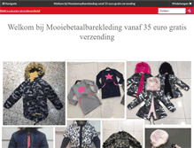 Tablet Screenshot of mooiebetaalbarekleding.nl